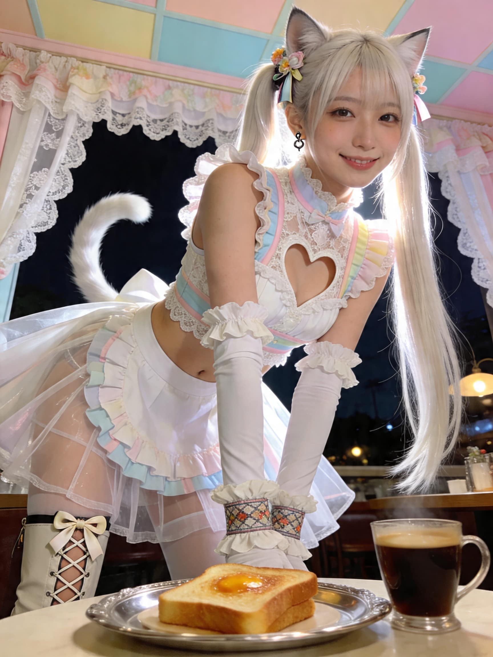 白ツイにゃん