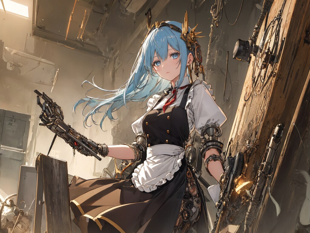 機械仕掛けのメイド少女