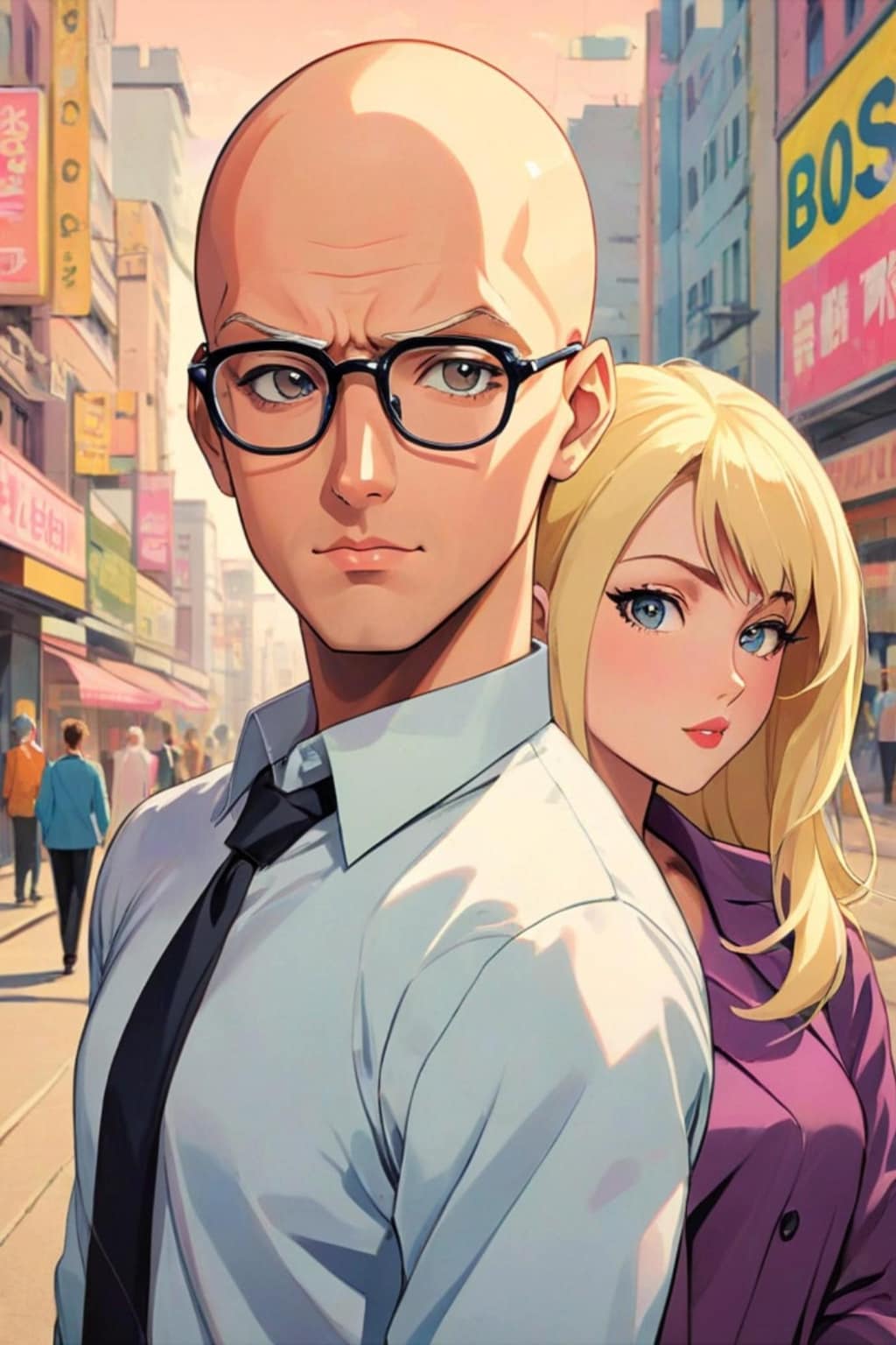 スキンヘッド君と金髪ちゃん