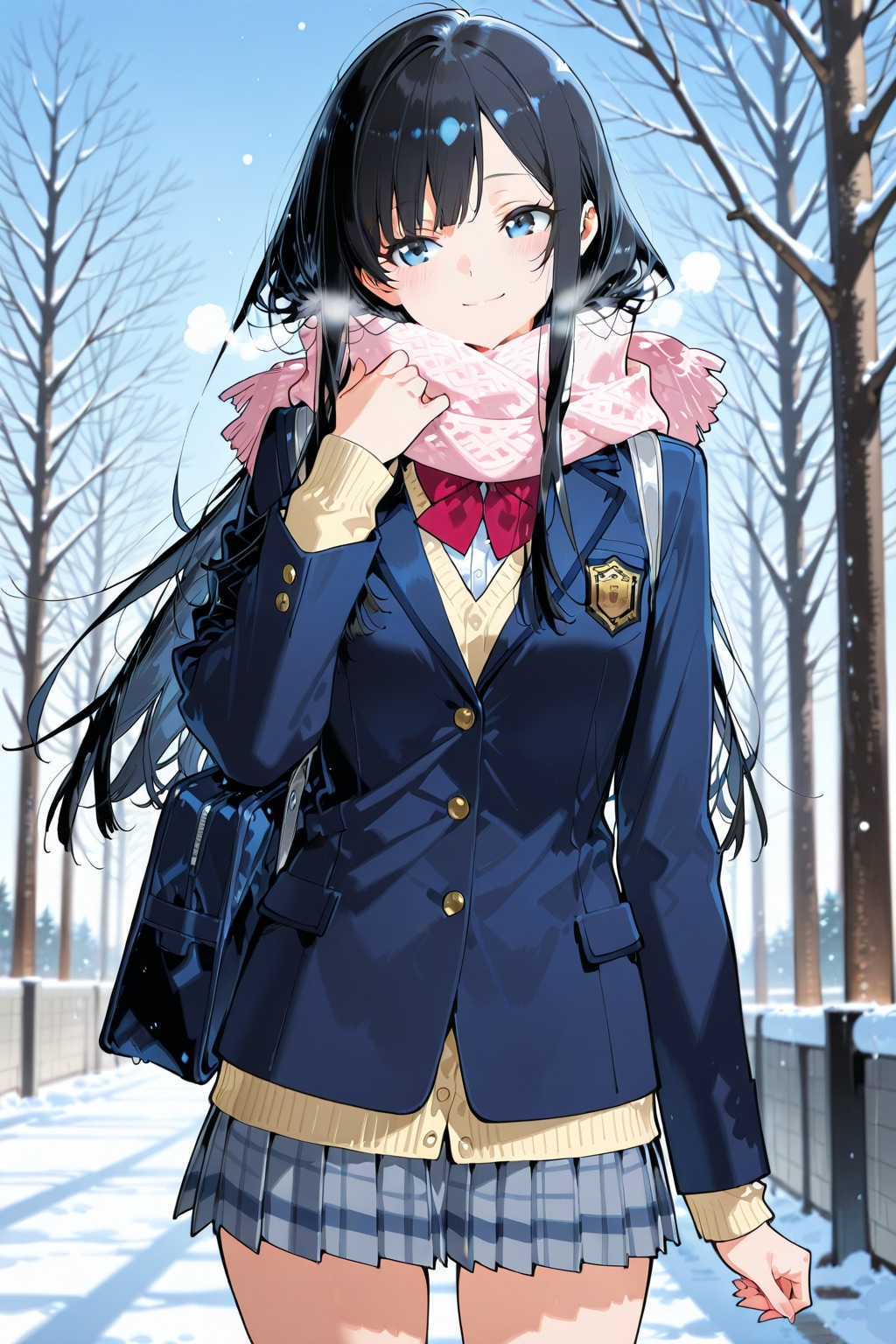 冬の登校 | の人気AIイラスト・グラビア