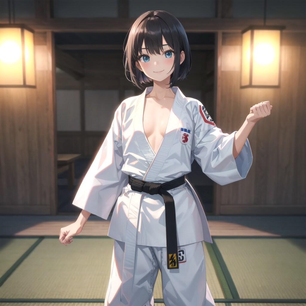うっすら腹筋のラインが、、、