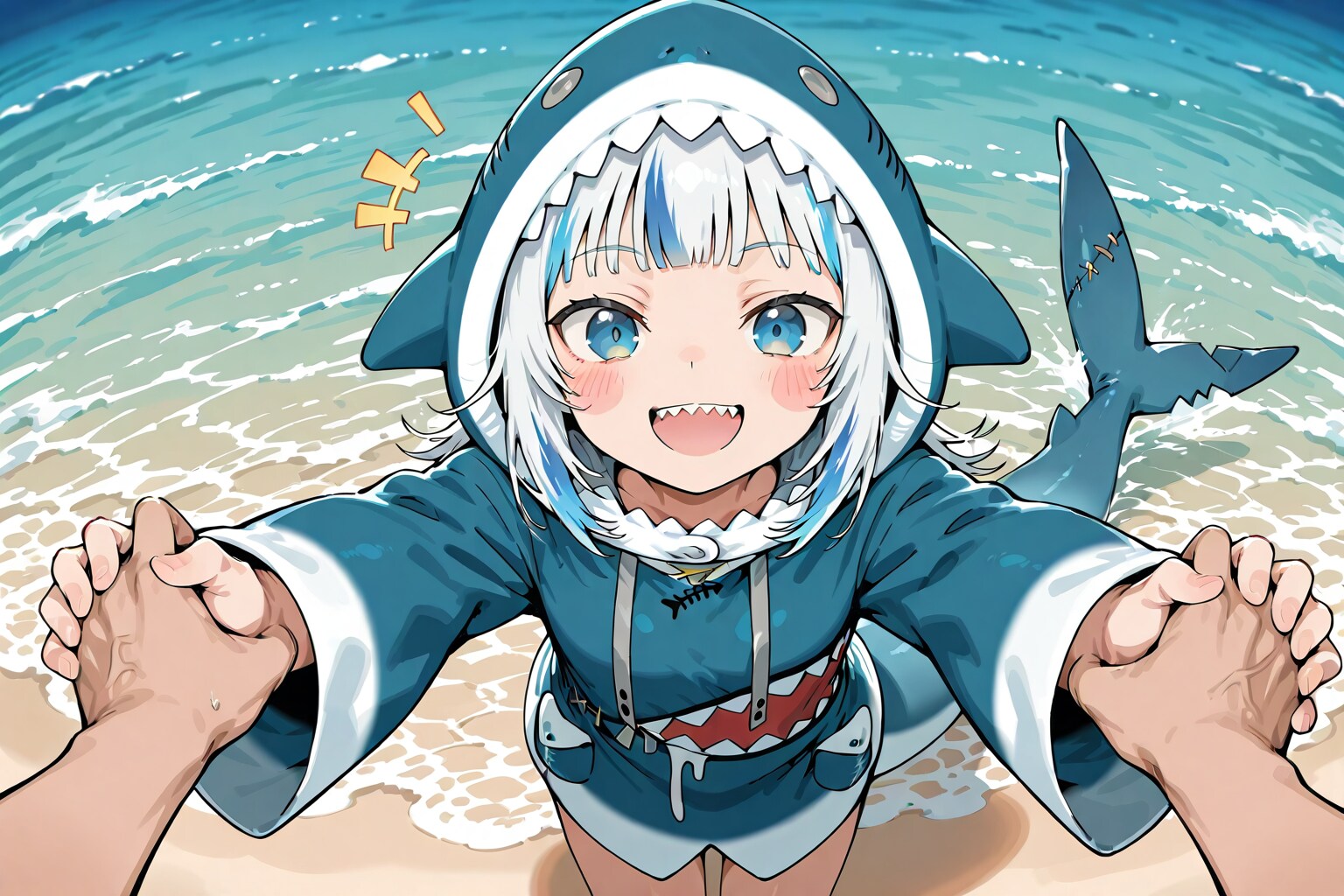 サメのきぐるみ（モデル: DAISY） | の人気AIイラスト・グラビア