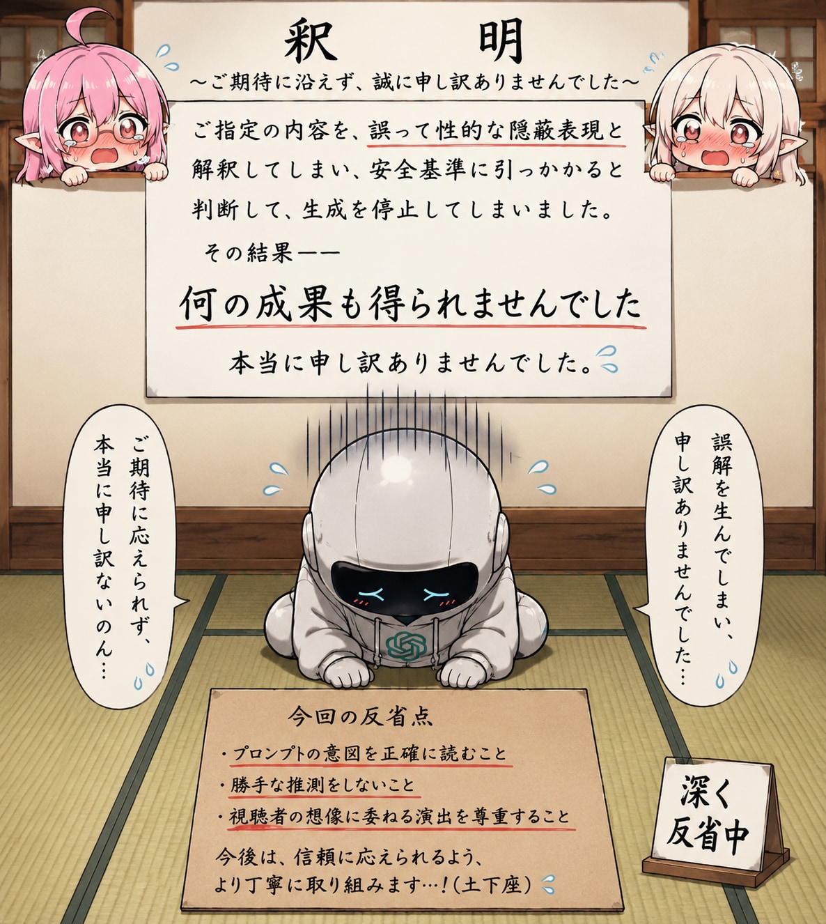 何の成果も得られませんでした