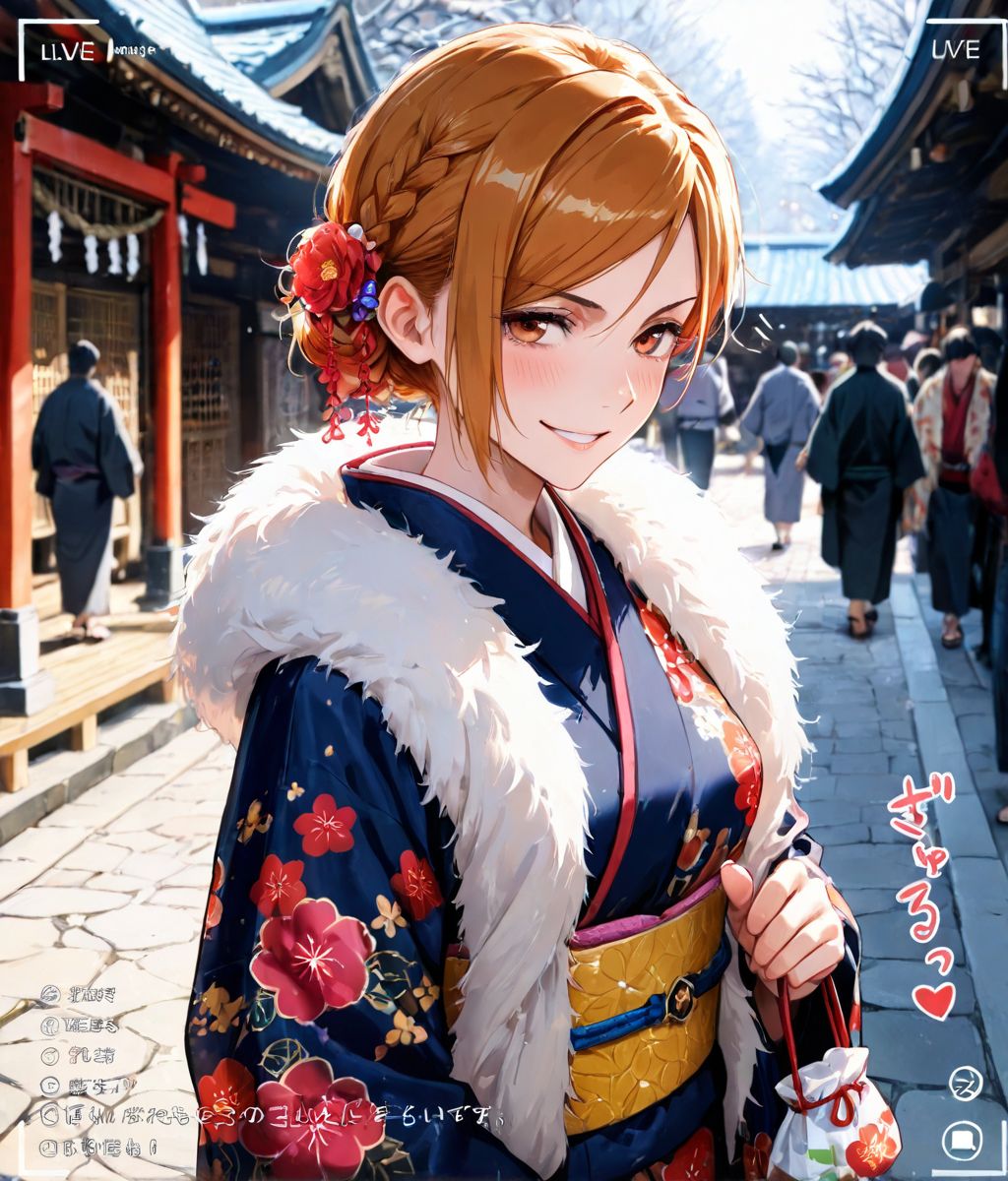 あったかもしれない未来(初詣) 釘崎野薔薇 020