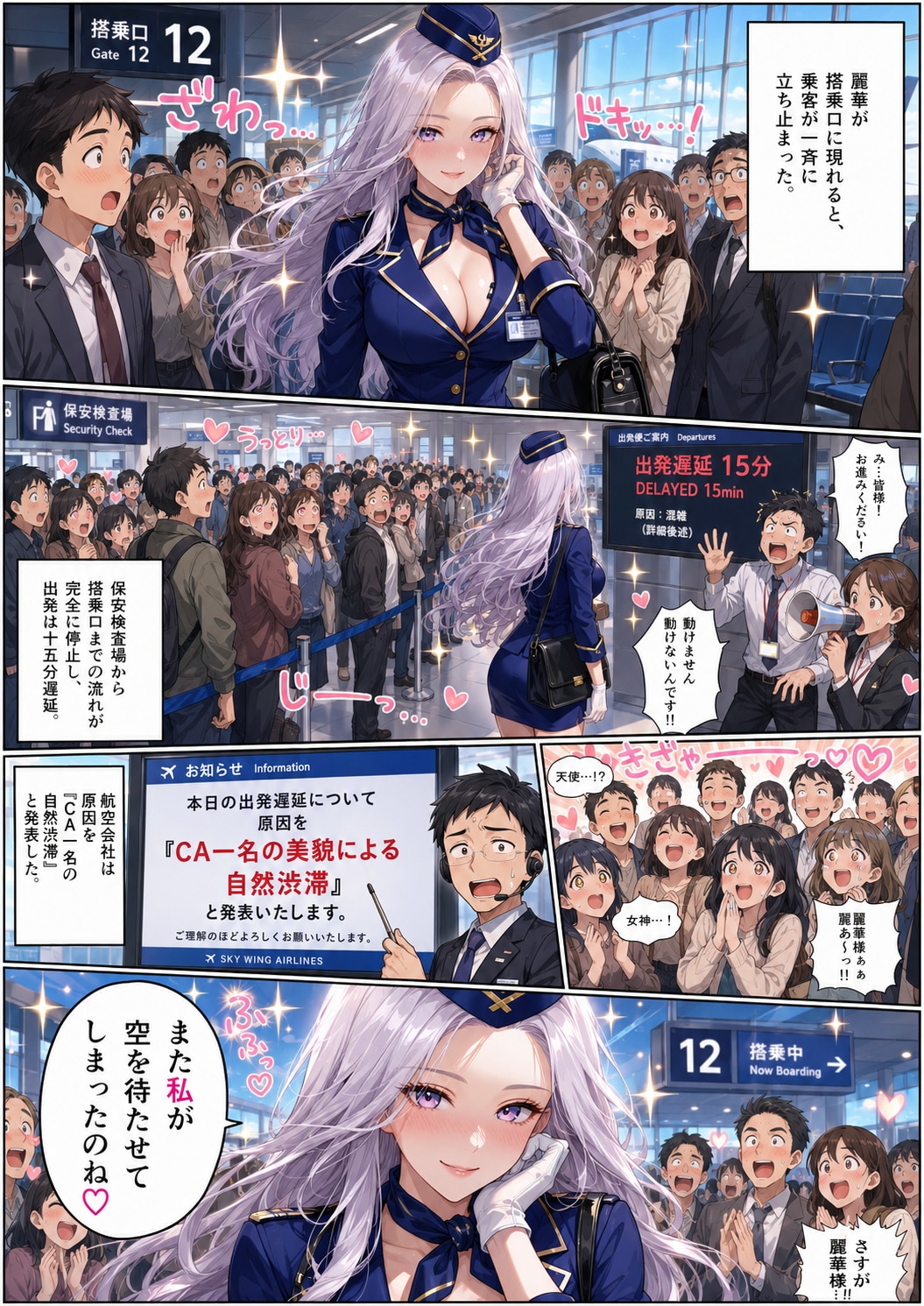【AI漫画】-004- 自然渋滞