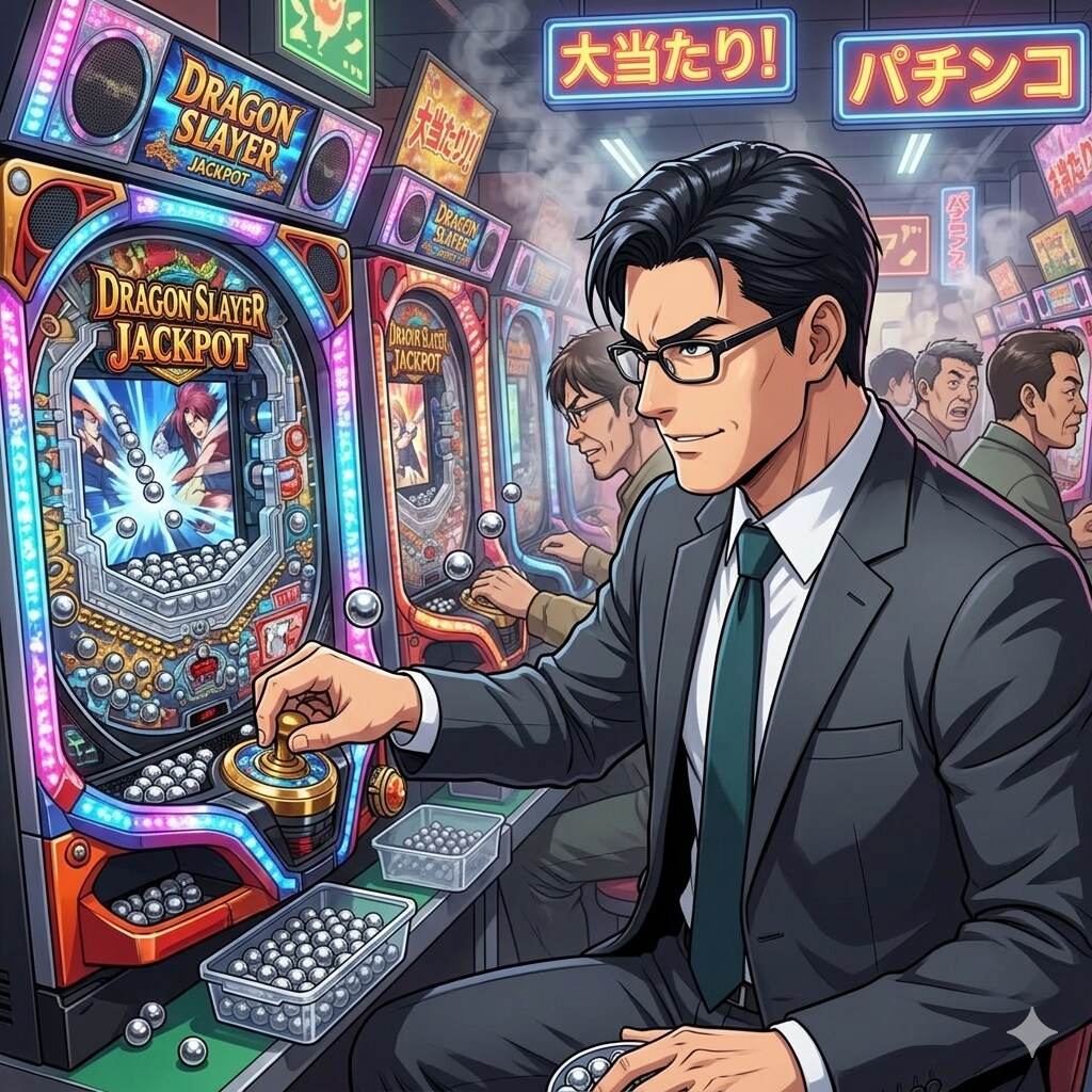 パチンコを遊ぶ