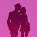 シルエットカップル 2枚目