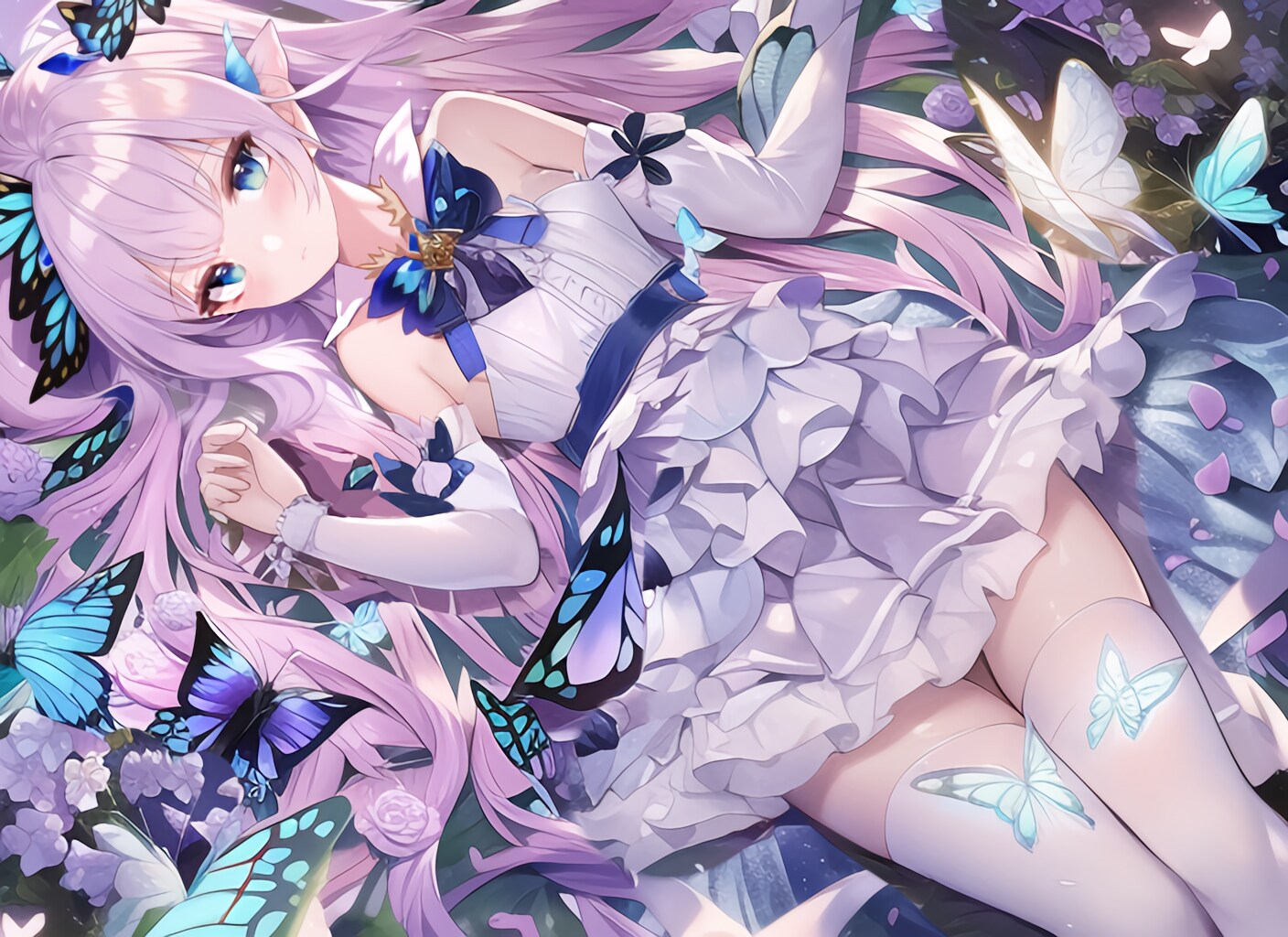 紫の蝶々