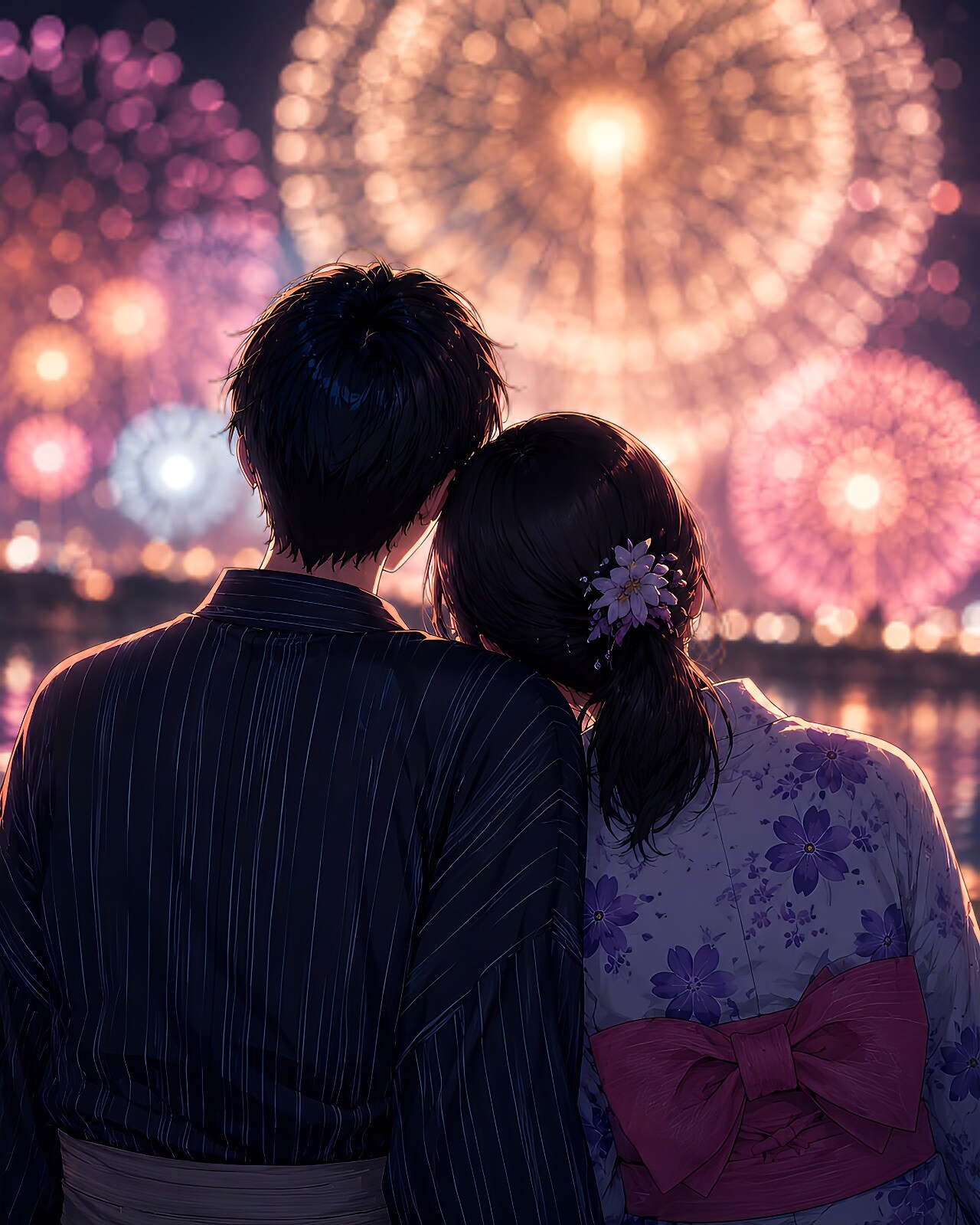 真夏の夜の思い出 | の人気AIイラスト・グラビア