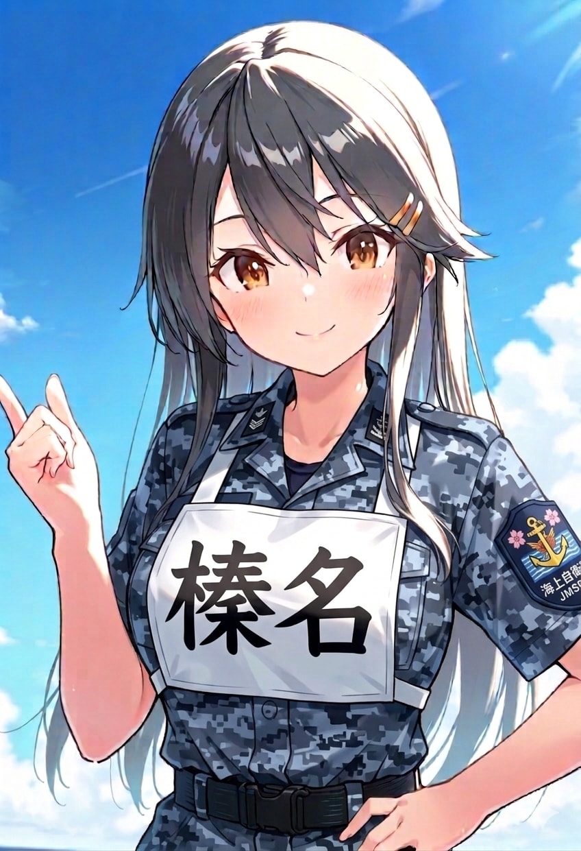 艦これ榛名　海自迷彩服