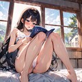 読書する少女 4枚目