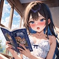 読書する少女 5枚目