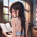 読書する少女 7枚目