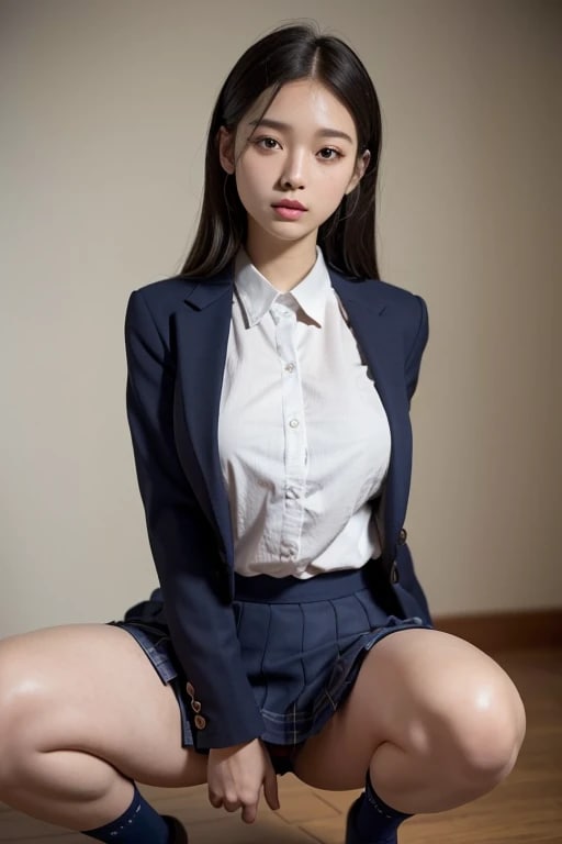しゃがみJK