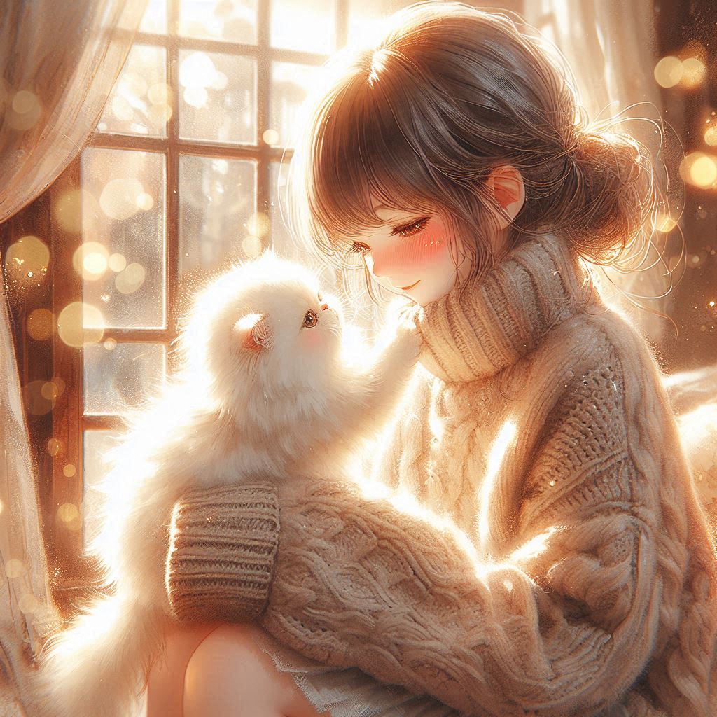 猫ちゃんと | の人気AIイラスト・グラビア