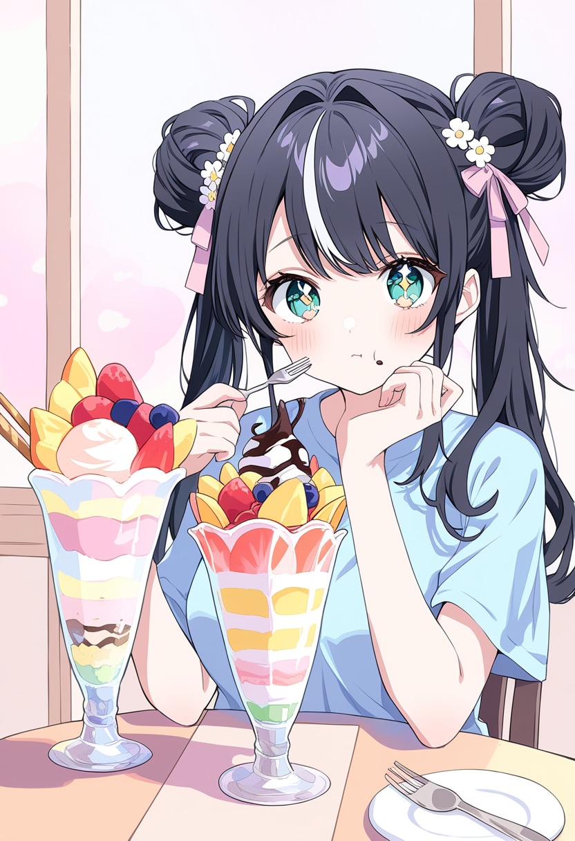 いっぱい食べるうちの子たちが好き | の人気AIイラスト・グラビア