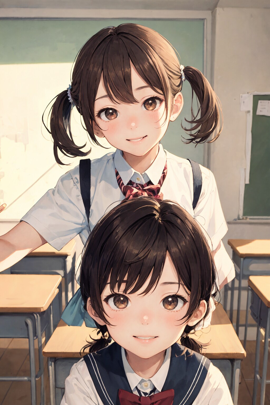 教室で撮影