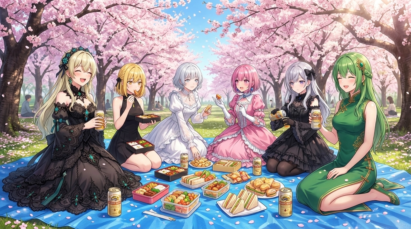 お花見 | の人気AIイラスト・グラビア