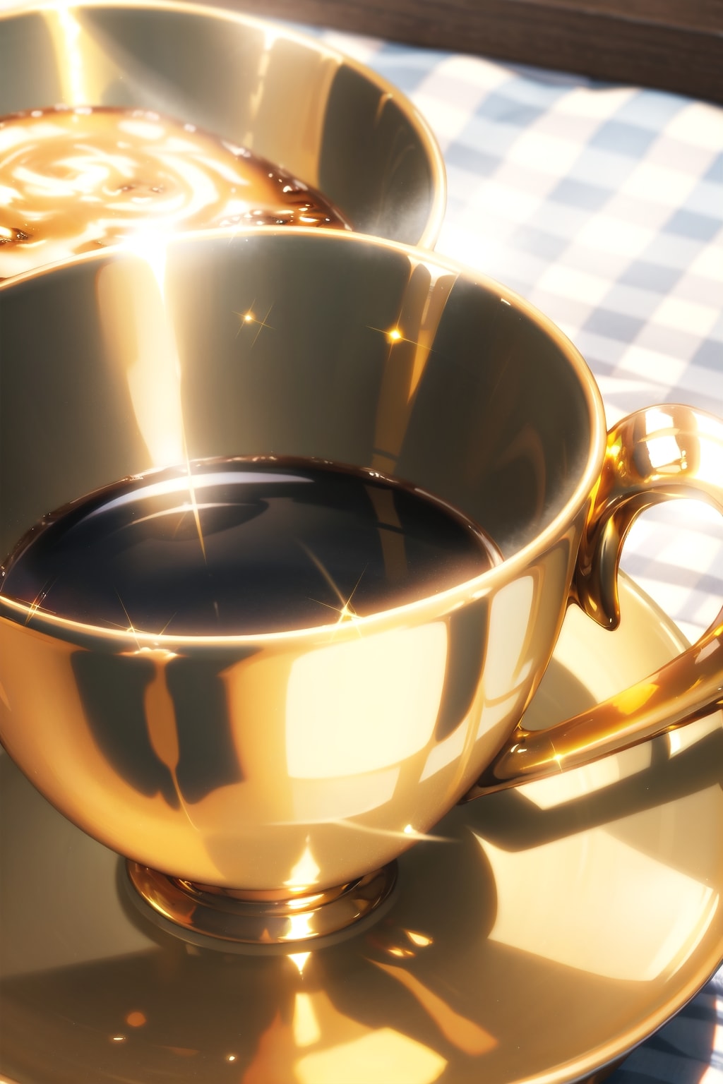 黄金コーヒーカップ