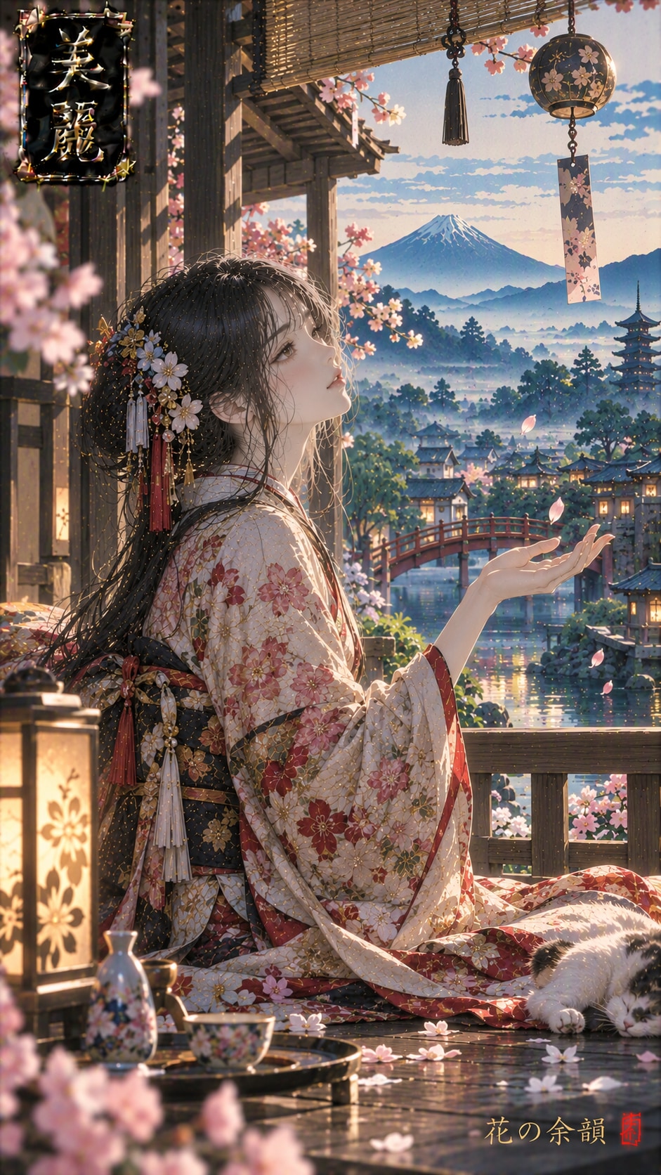 Beautiful Japanese-style illustration / 和風美麗イラスト #patreon #ChatGPT #kimono #wafuu #美麗 #和風 #美麗アート #be | の人気AIイラスト・グラビア