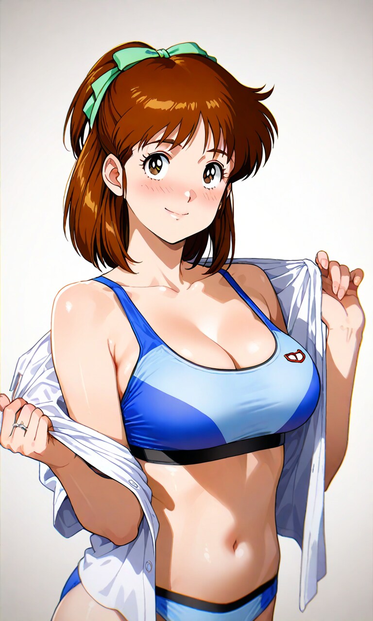 服を脱ぐアニス先生