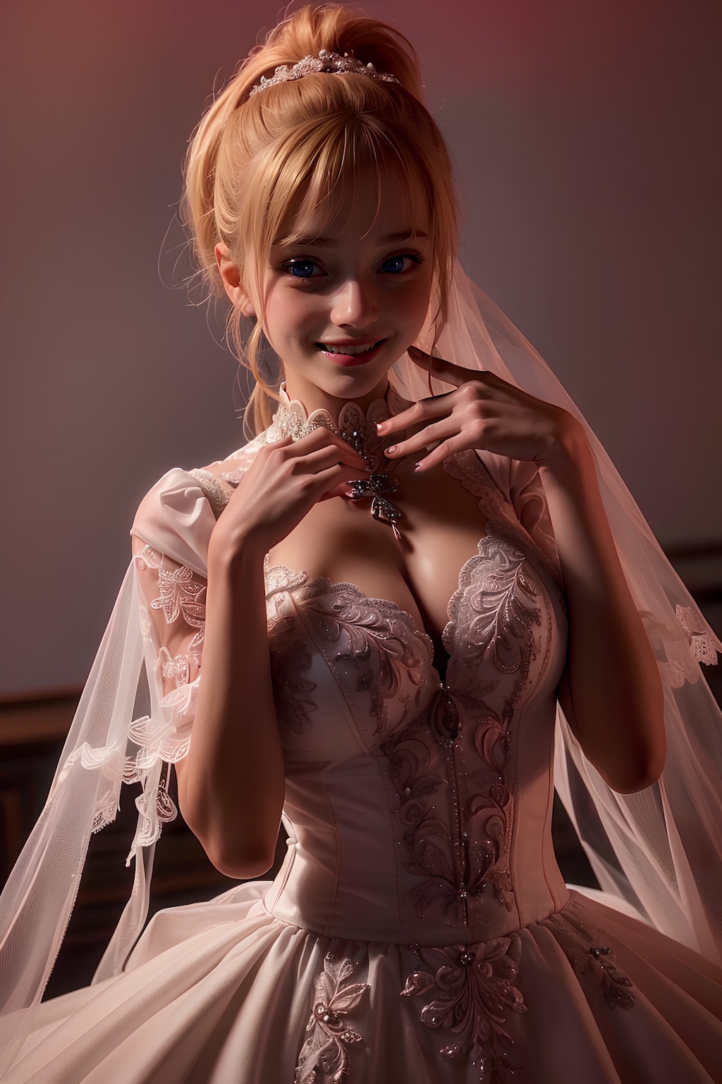 「はい、誓いまス。エヘ💗」