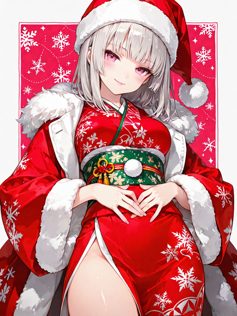 クリスマス✖️和装（おはよう#204） | の人気AIイラスト・グラビア