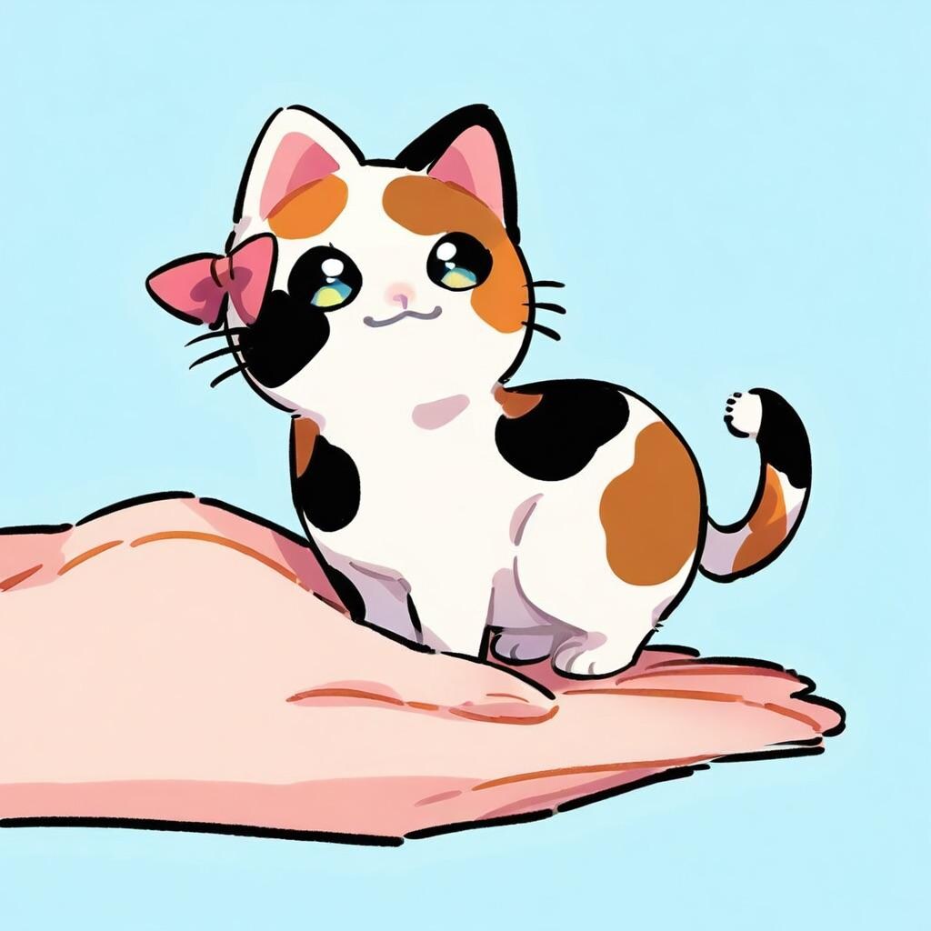 手乗りにゃんこ