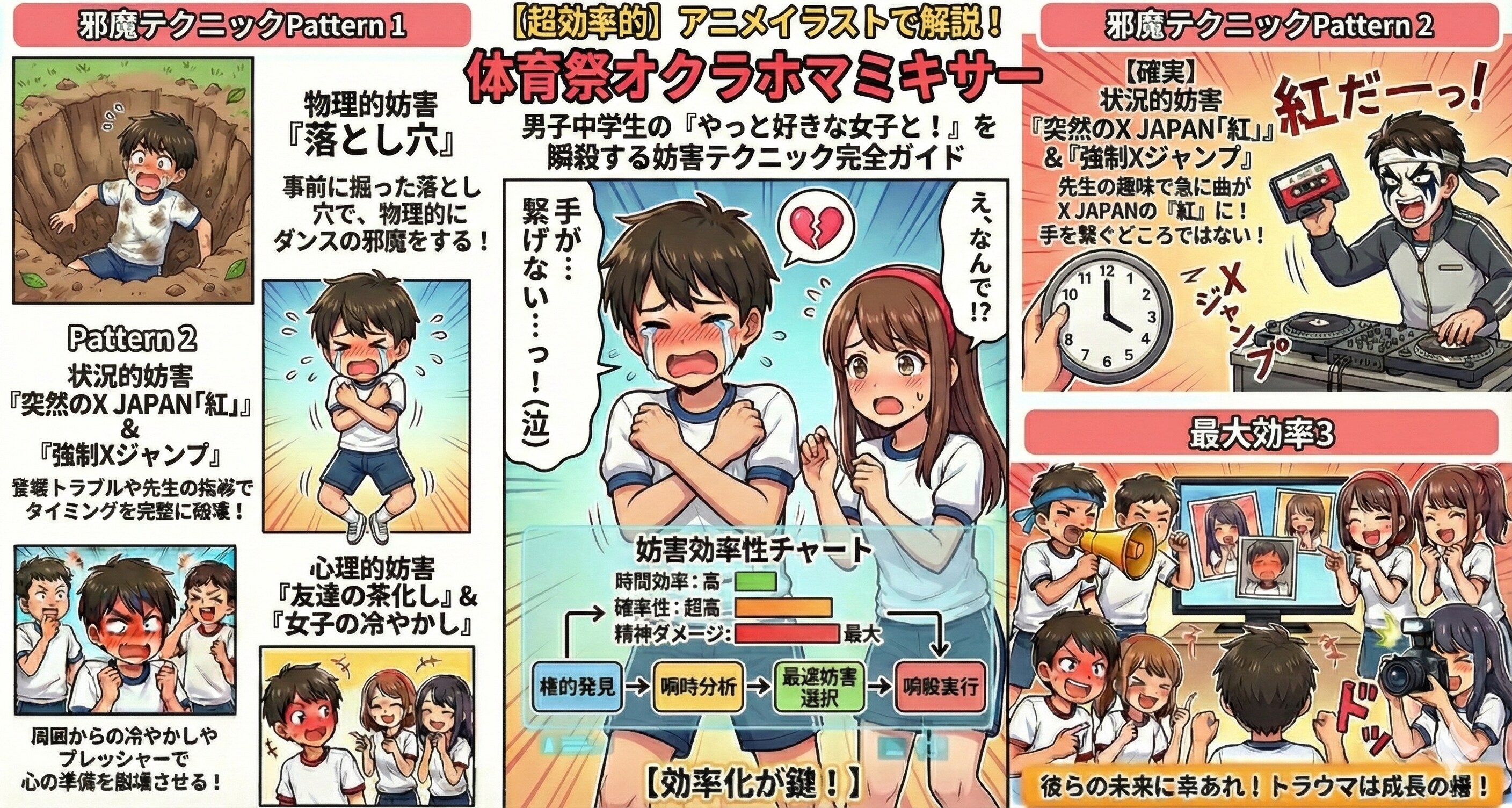 好きな女子とやっと踊れる男子中学生妨害テクニック