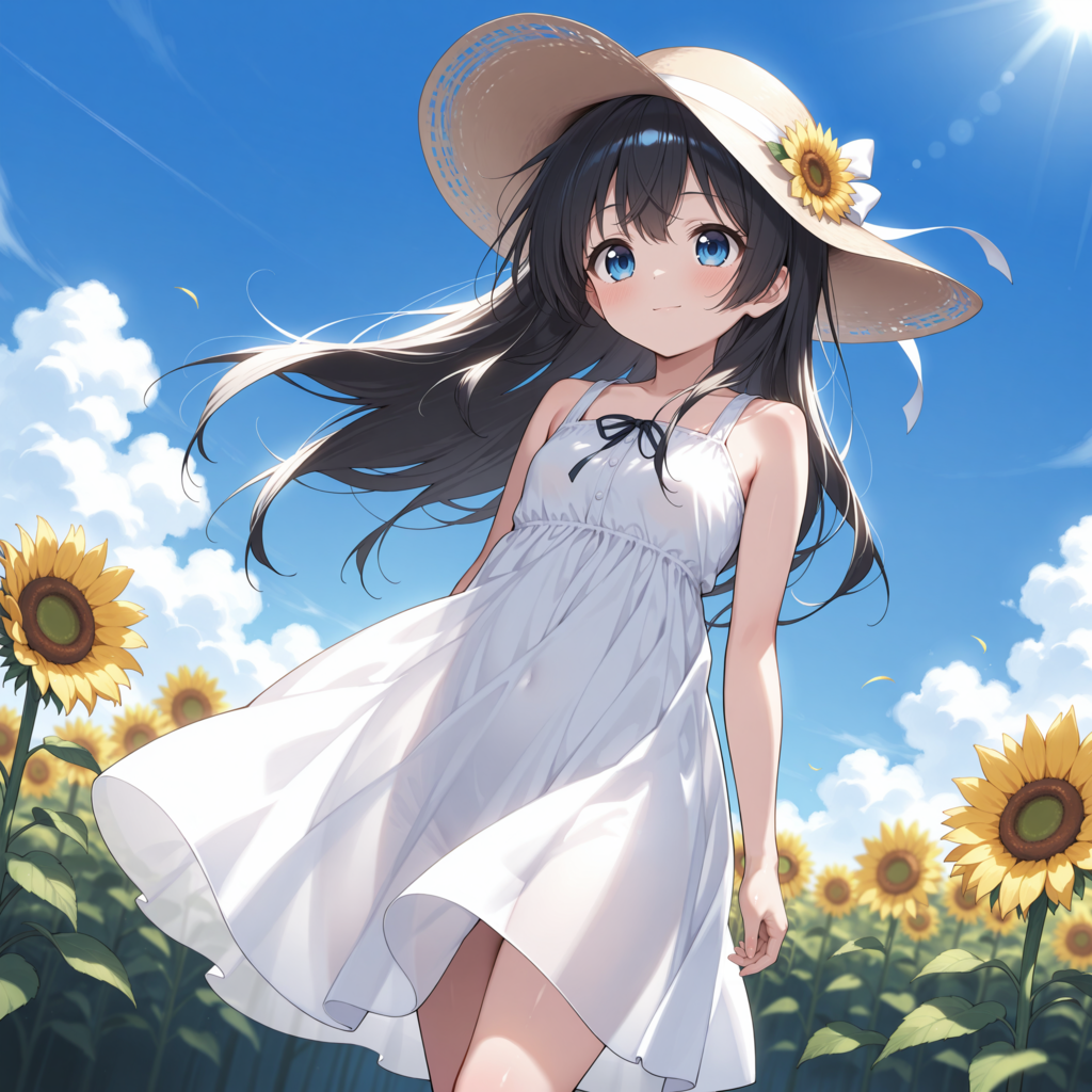 黒髪お嬢様・夏休みの定番