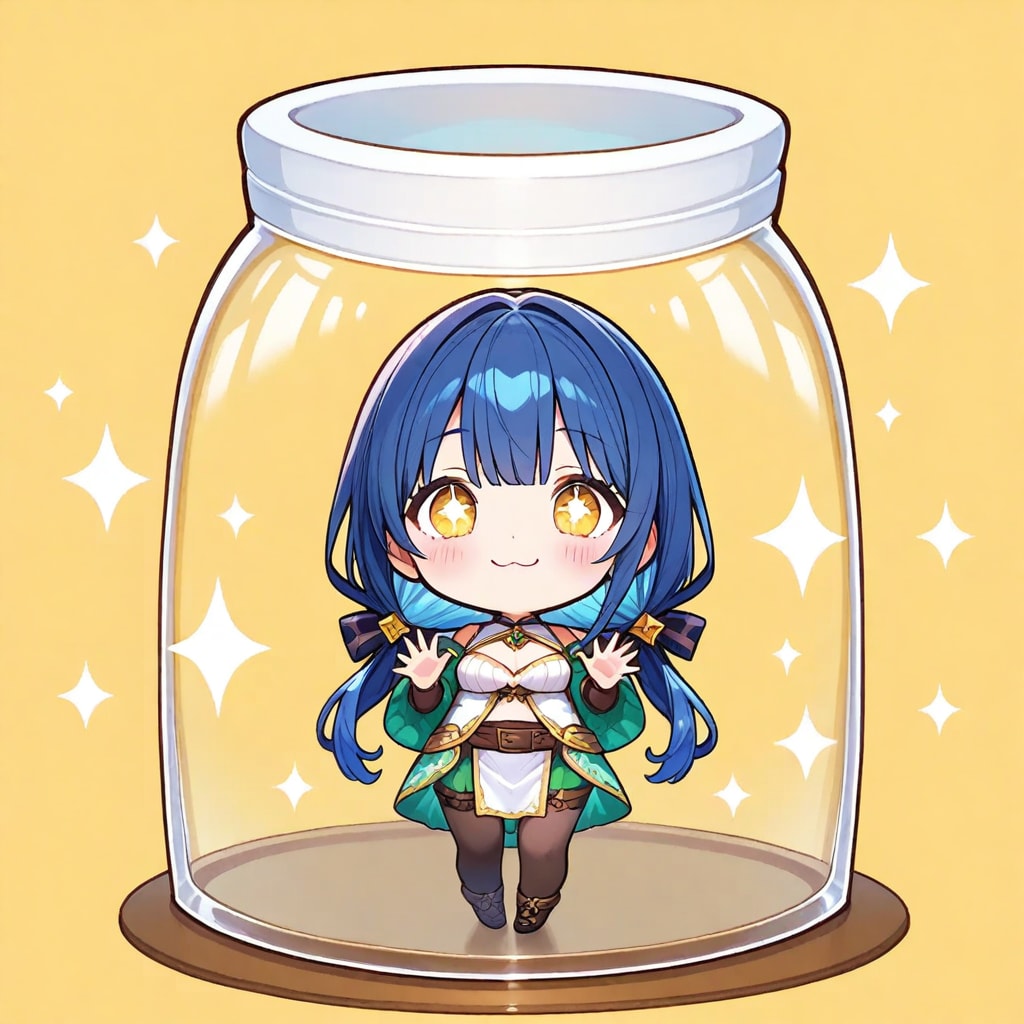 ガラス瓶の少女✨ | の人気AIイラスト・グラビア