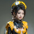 ロボットとオペレーター少女(バージョン４) 2枚目