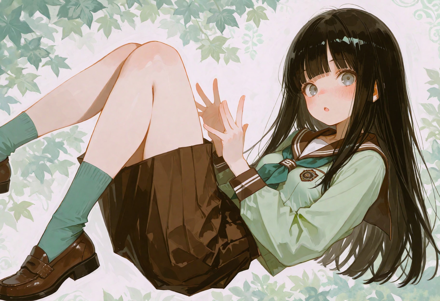 星乃ユウ 008 - チョコミントの日 | の人気AIイラスト・グラビア