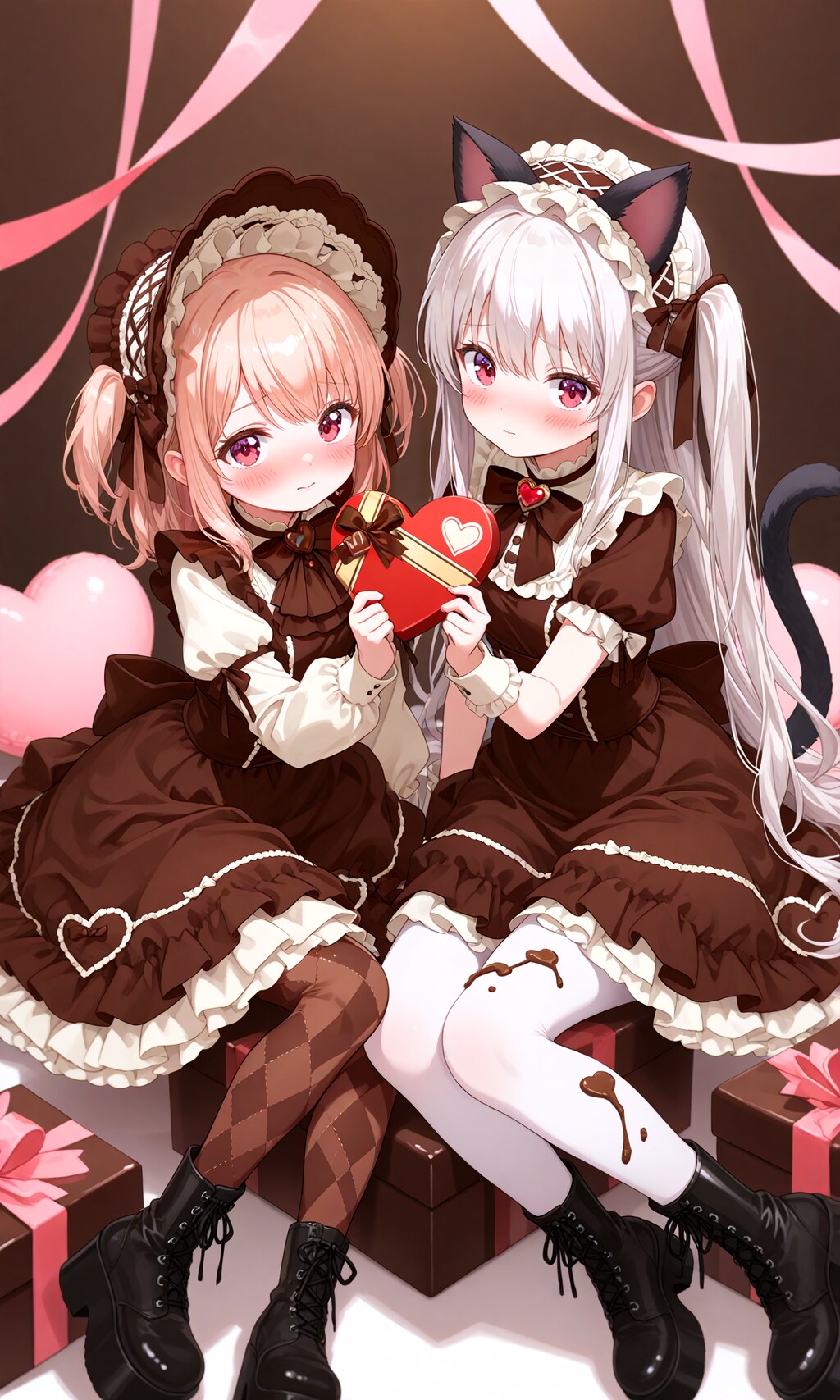 桃銀チョコ