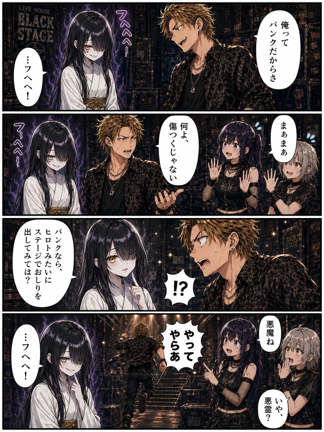 パンク・ザ・ユウ子さん ４コマ漫画