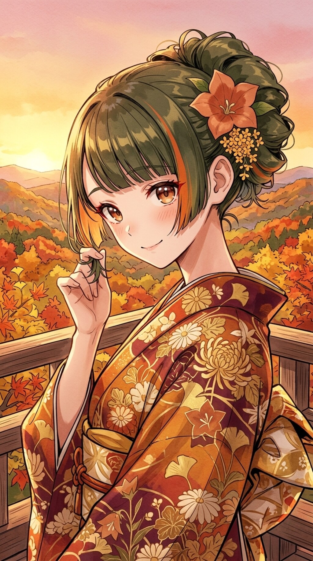 紅葉の秋