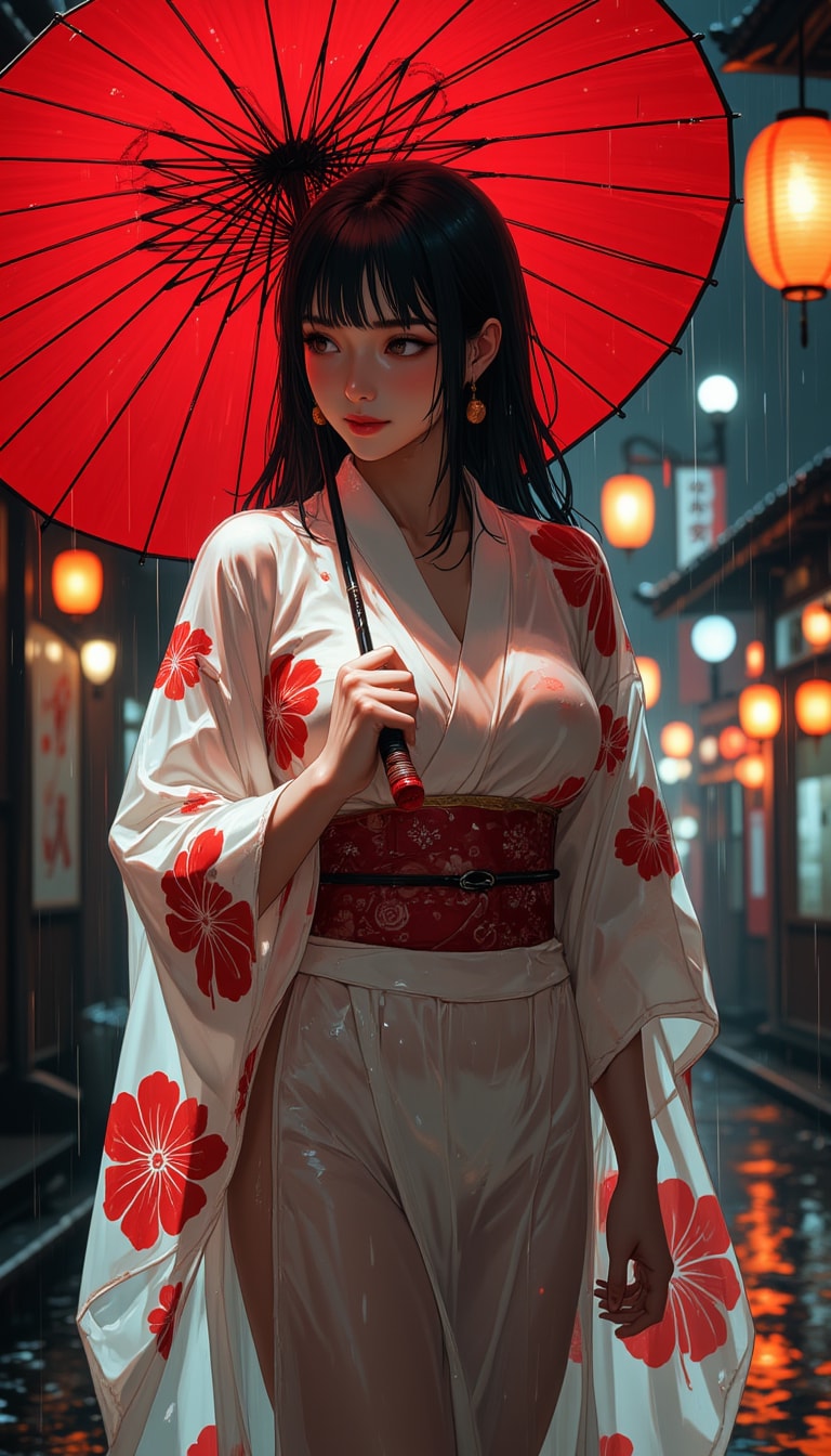 傘の付喪神　おまえがこんな雨の中いつまでも放っておくから・・・