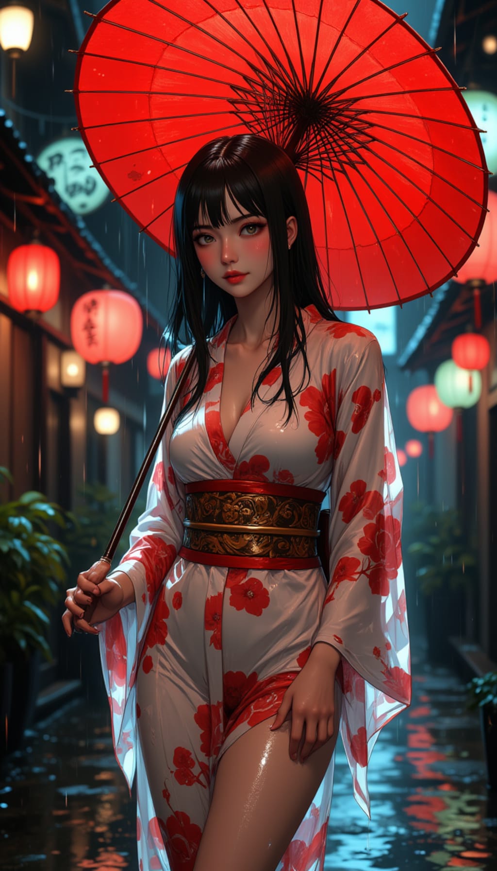 傘の付喪神　おまえがこんな雨の中いつまでも放っておくから・・・