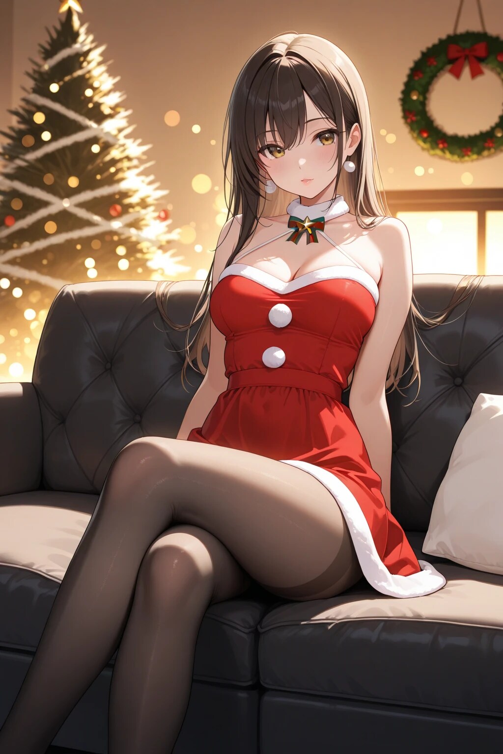 ねぇサンタさん・・プ・レ・ゼ・ン・ト♡ | の人気AIイラスト・グラビア