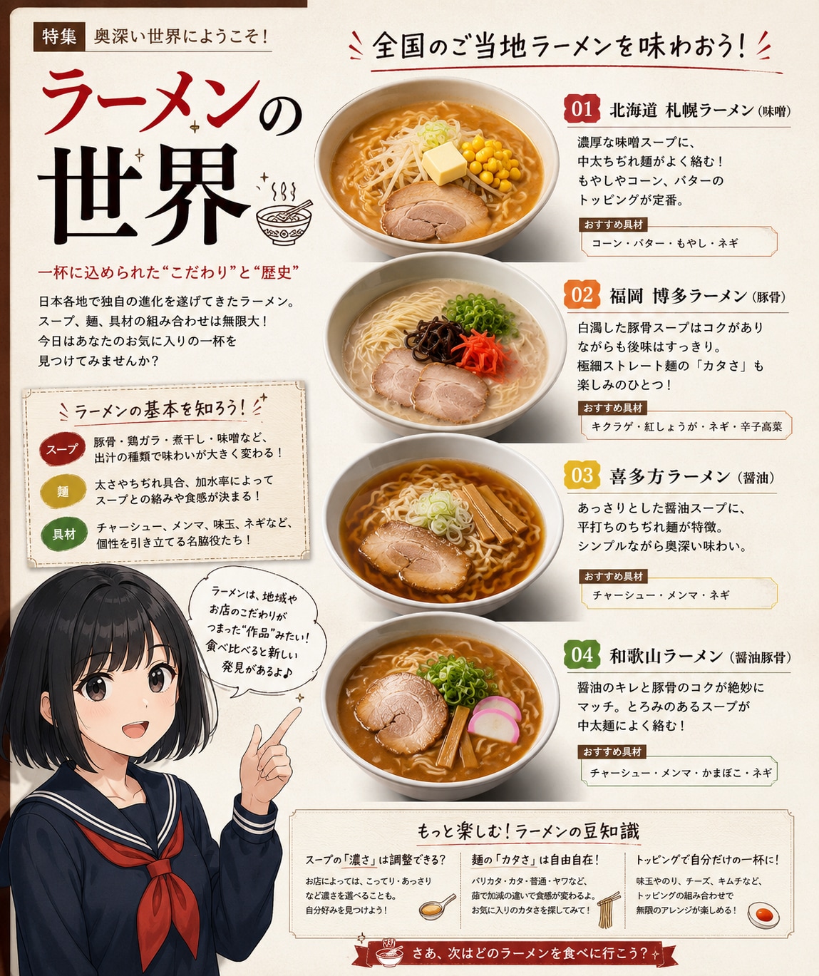 ラーメンコレクションと女の子