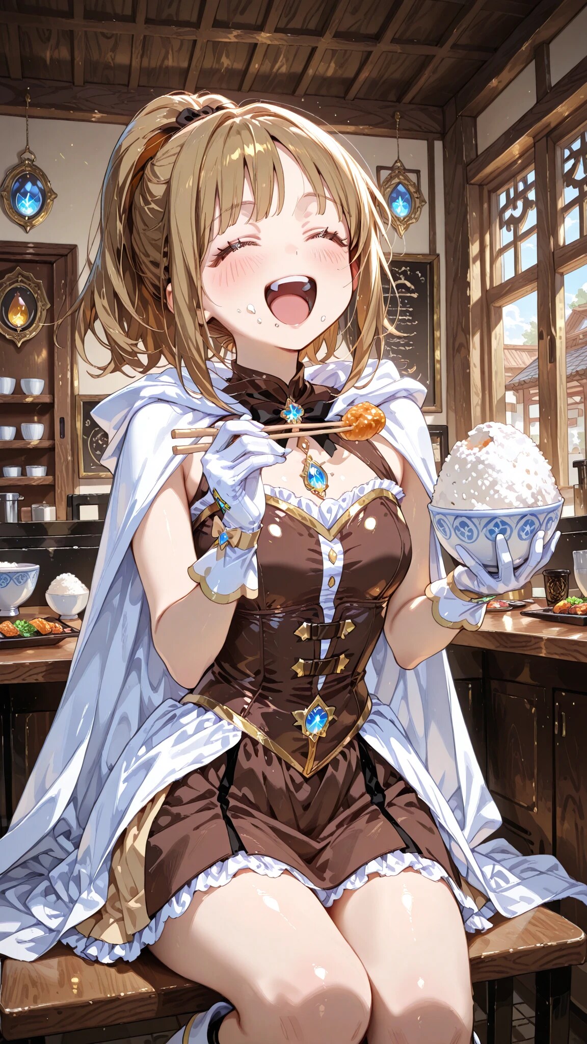 お食事中の魔法少女