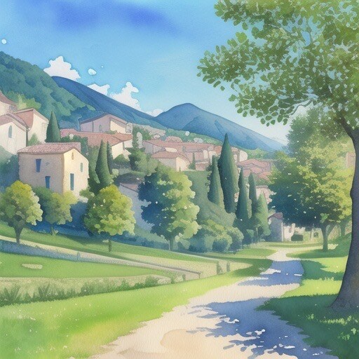 異世界・南フランスの丘の村