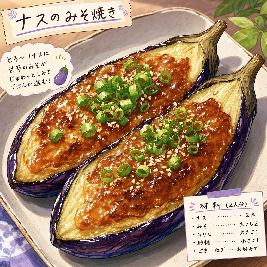 ナスのみそ焼き