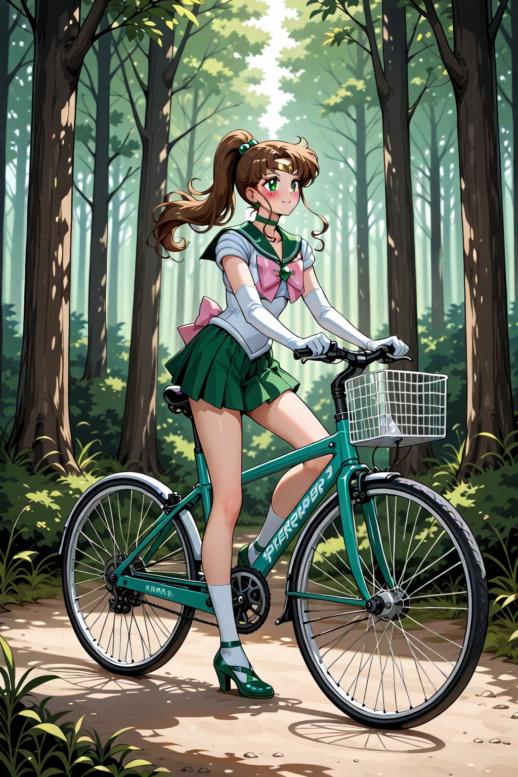 自転車に乗るセー〇ー戦士_MOKA