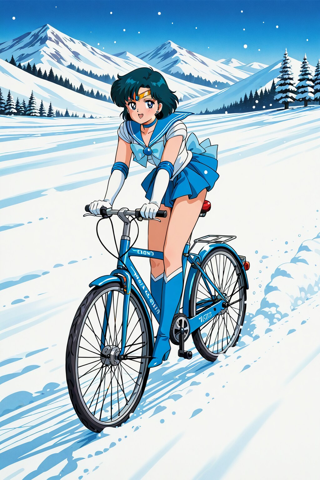 自転車に乗るセー〇ー戦士_MOKA