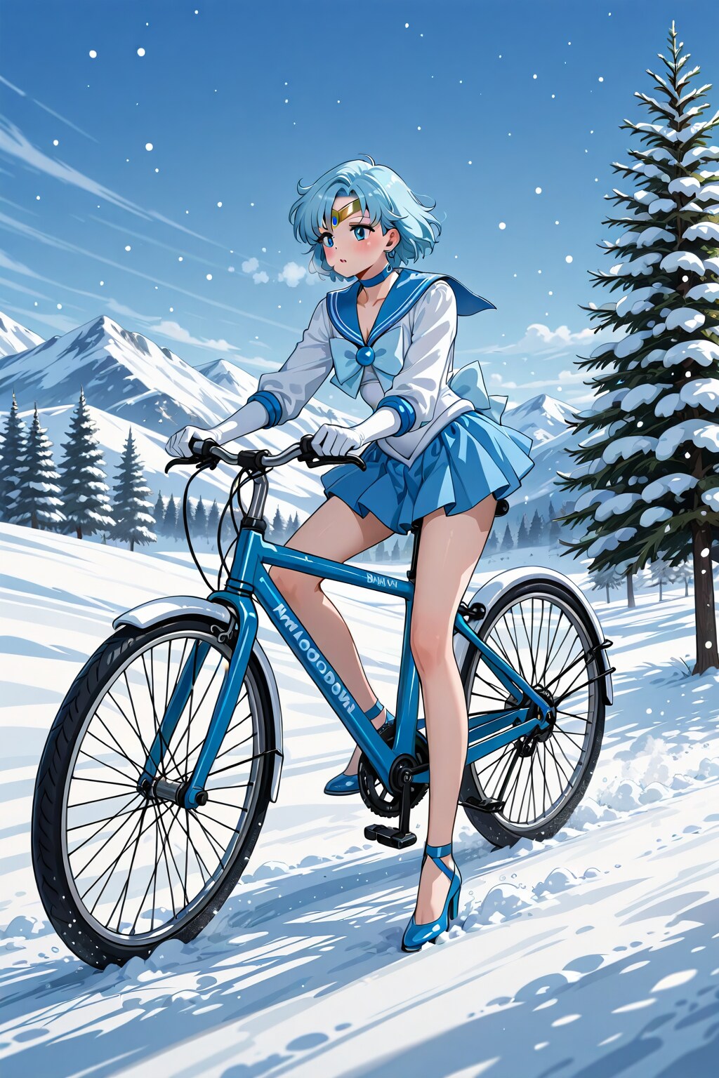 自転車に乗るセー〇ー戦士_MOKA
