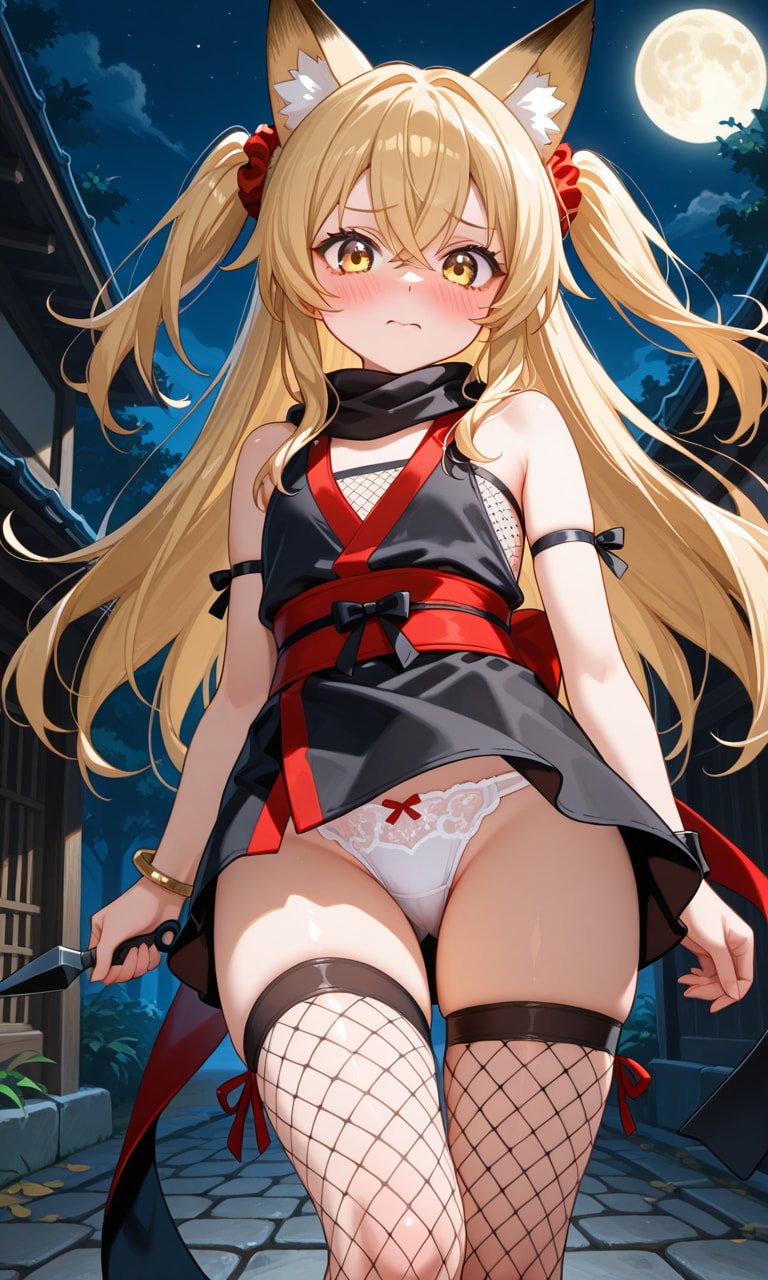 くノ一　ミラさんのパンチラ