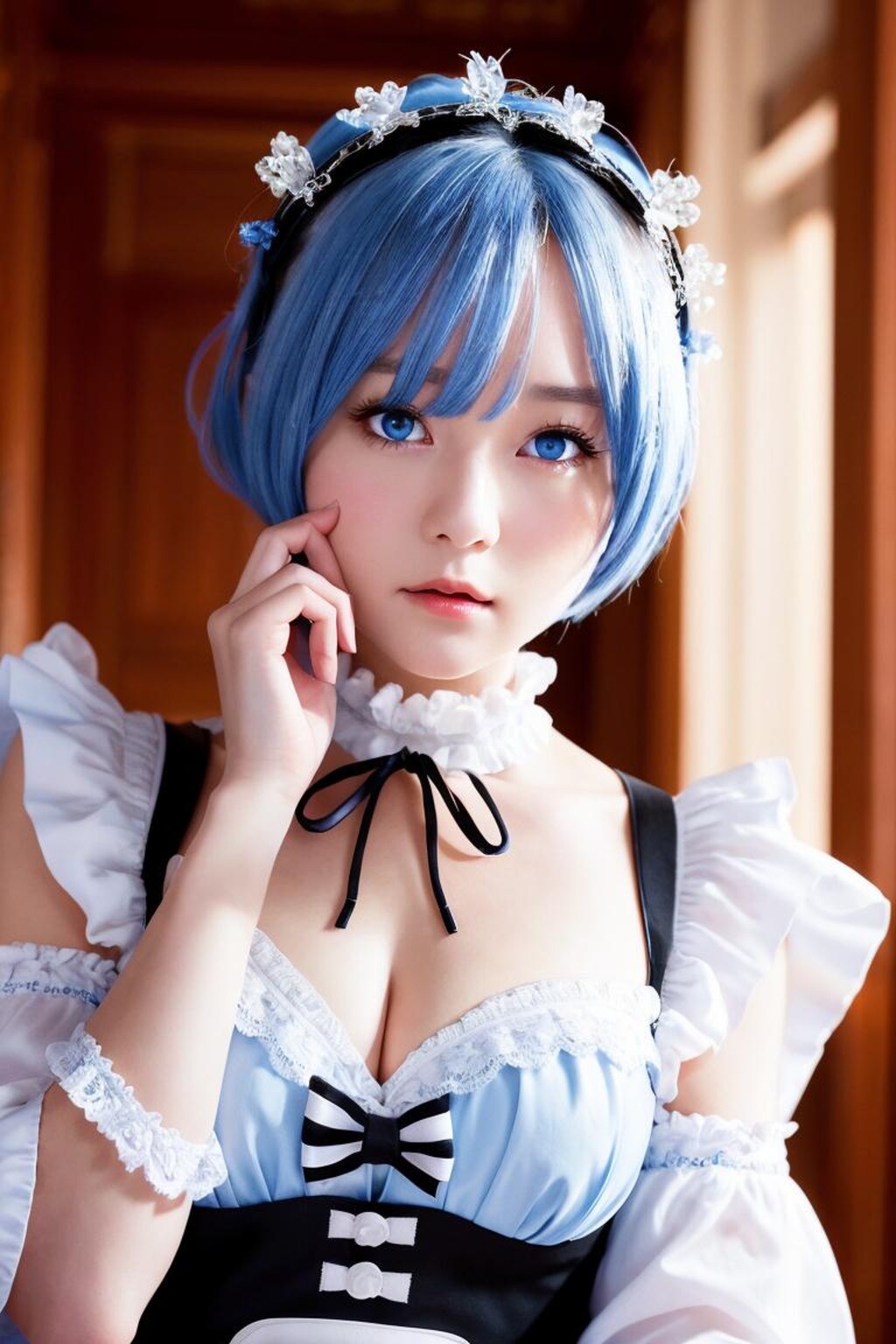 巨乳がたまらない中の人似のレムAIコスプレイヤーちゃん💕