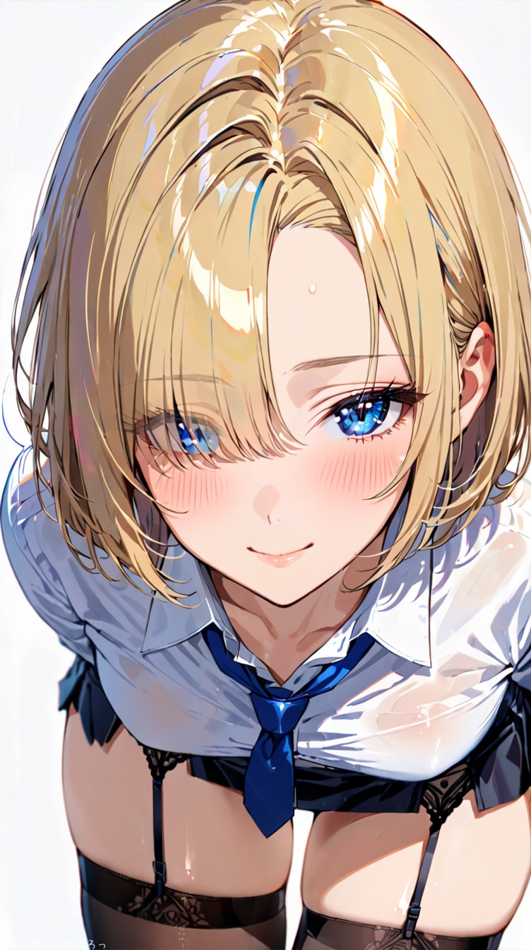 金髪ショートJK | の人気AIイラスト・グラビア