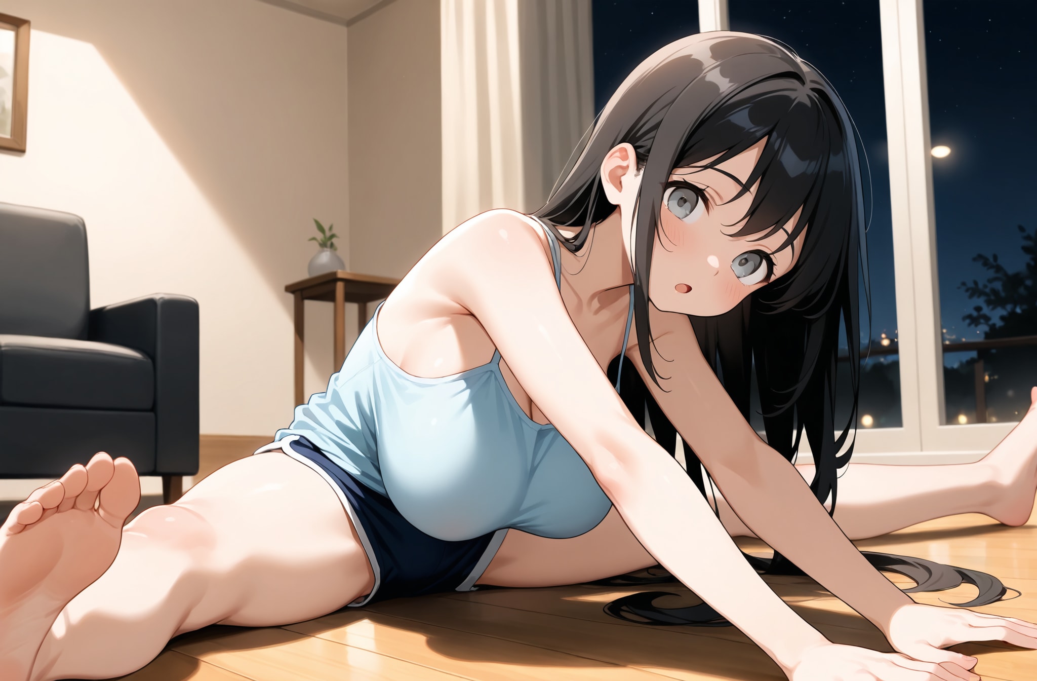 開脚ストレッチ